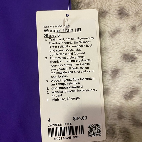 lululemon wunder train short - Picture 3 of 3